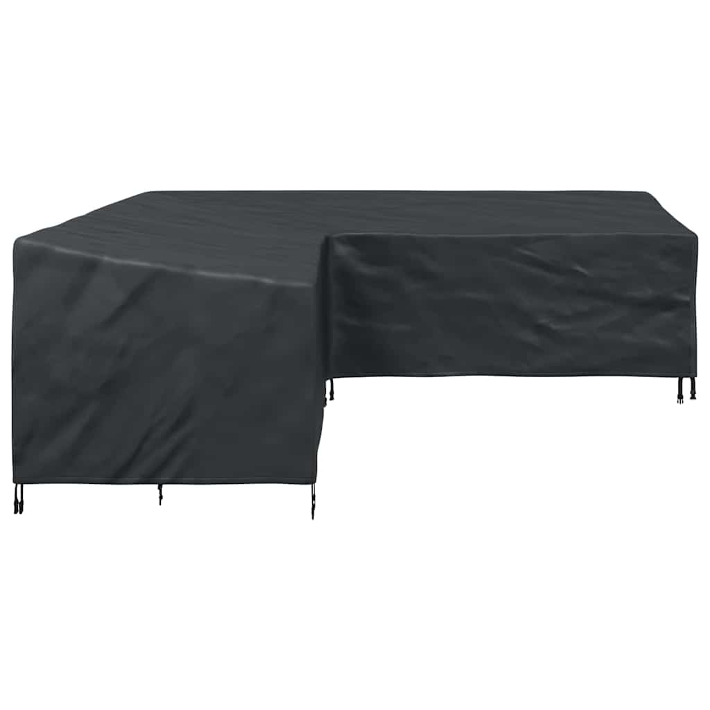 Hoes voor tuinmeubelen Zwart 255 x 255 x 80 cm 600D Oxford Stof