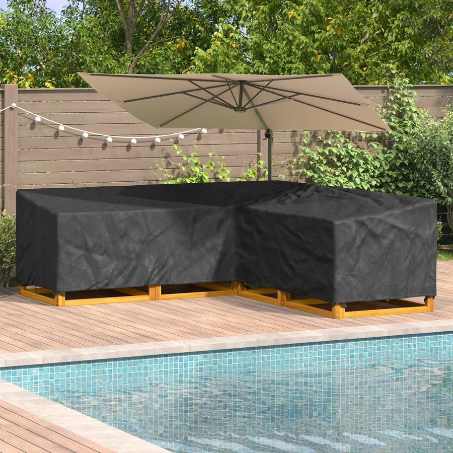 Meubelhoes Zwart 270 x 270 x 80 cm 600D Oxford Stof