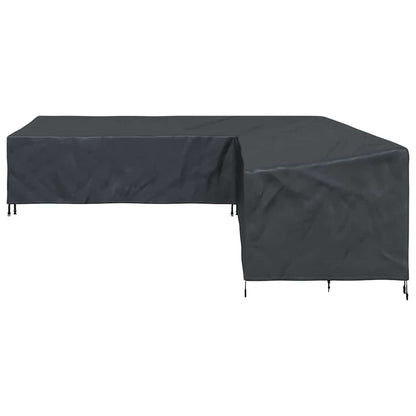 Hoes voor tuinmeubelen Zwart 300 x 300 x 80 cm 420D Oxford Stof