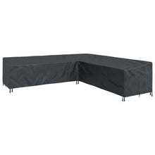 Hoes voor tuinmeubelen Zwart 325 x 325 x 80 cm 210D Oxford Stof
