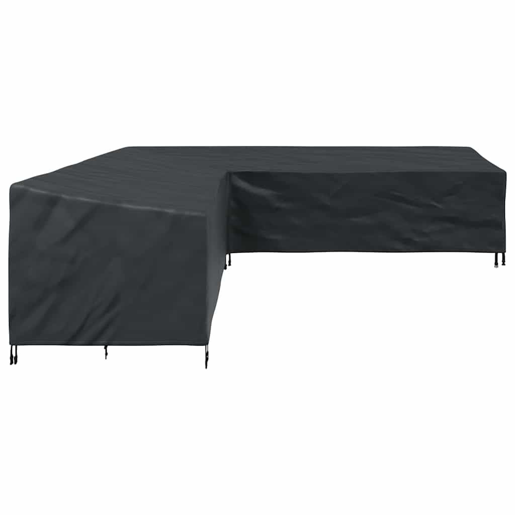 Hoes voor tuinmeubelen Zwart 325 x 325 x 80 cm 420D Oxford Stof