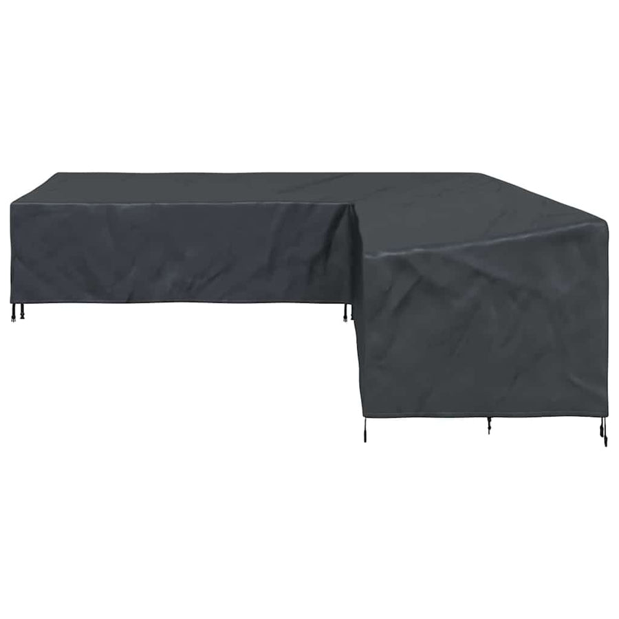 Hoes voor tuinmeubelen Zwart 325 x 325 x 80 cm 600D Oxford Stof