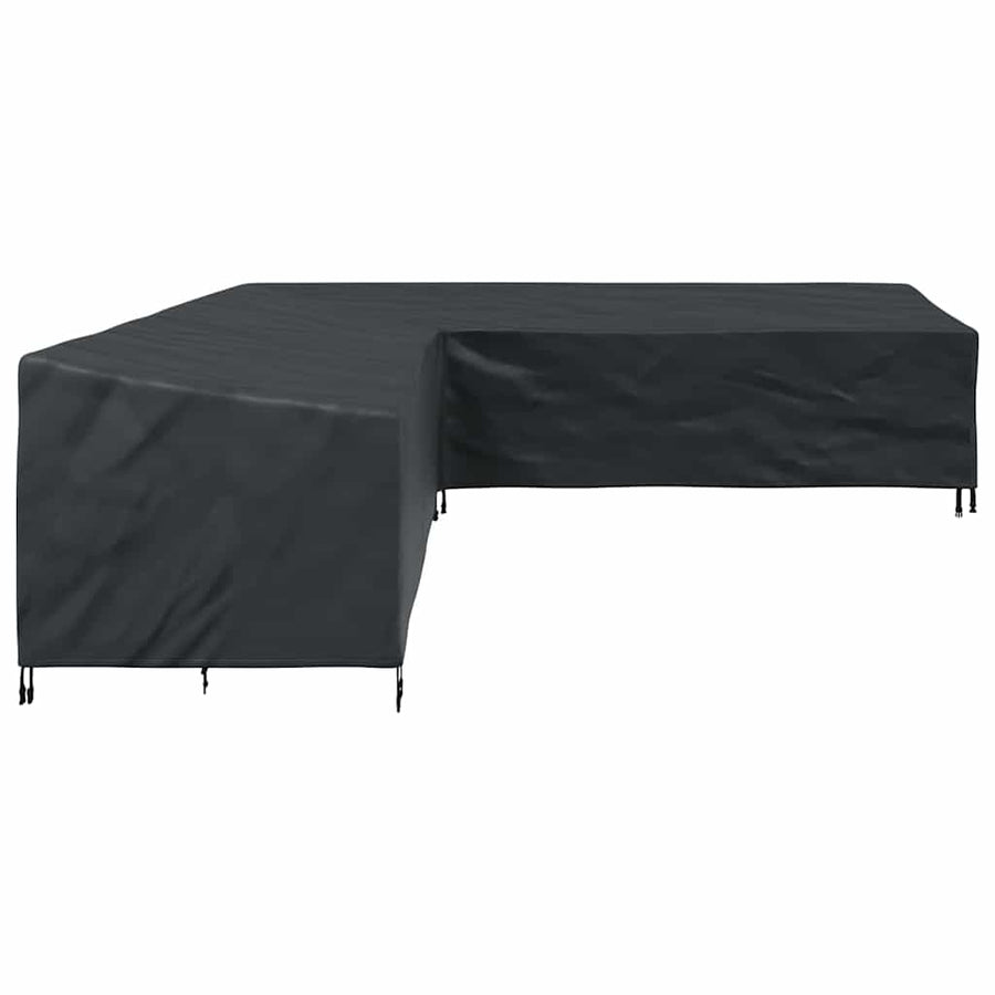 Hoes voor tuinmeubelen Zwart 325 x 325 x 80 cm 600D Oxford Stof
