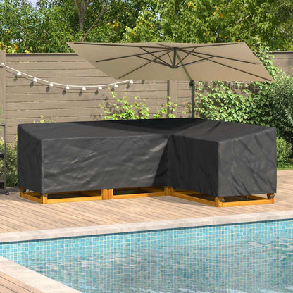 Hoes voor tuinmeubelen Zwart 250 x 180 x 80 cm 210D Oxford Stof