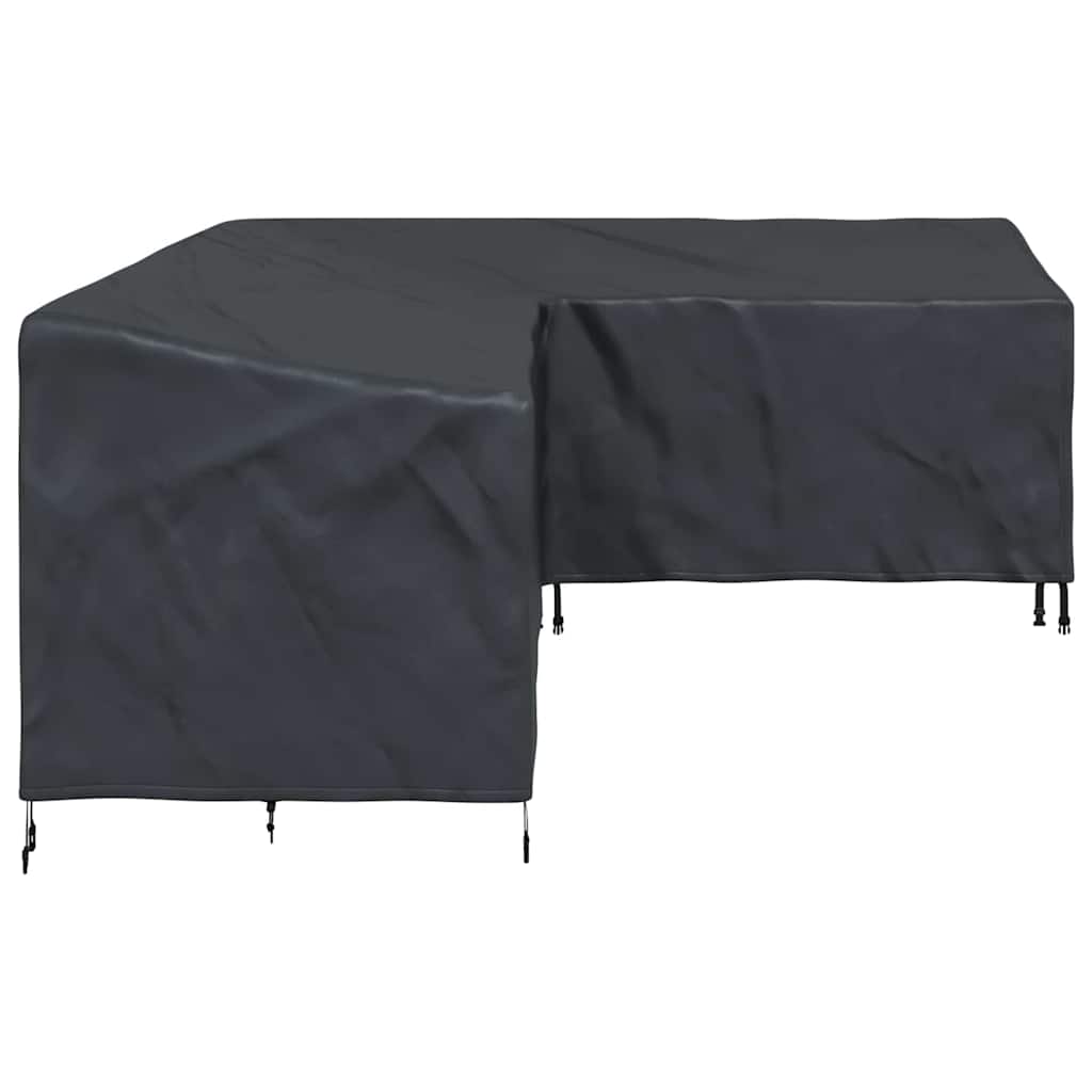 Hoes voor tuinmeubelen Zwart 250 x 180 x 80 cm 210D Oxford Stof