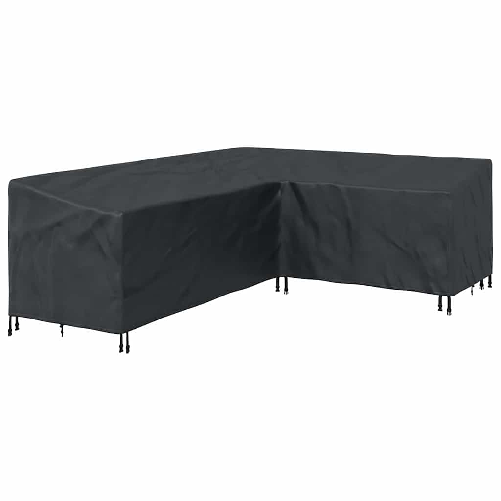 Hoes voor tuinmeubelen Zwart 250 x 180 x 80 cm 420D Oxford Stof