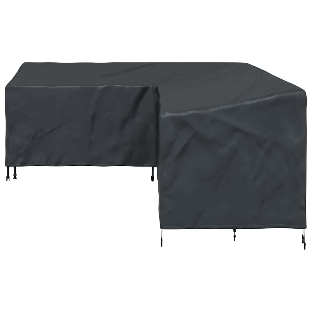 Hoes voor tuinmeubelen Zwart 250 x 180 x 80 cm 210D Oxford Stof