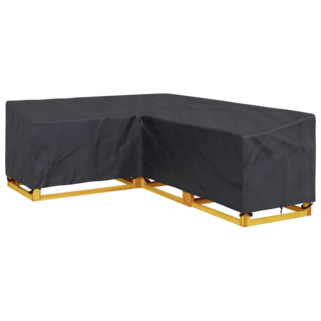 Hoes voor tuinmeubelen Zwart 250 x 180 x 80 cm 420D Oxford Stof