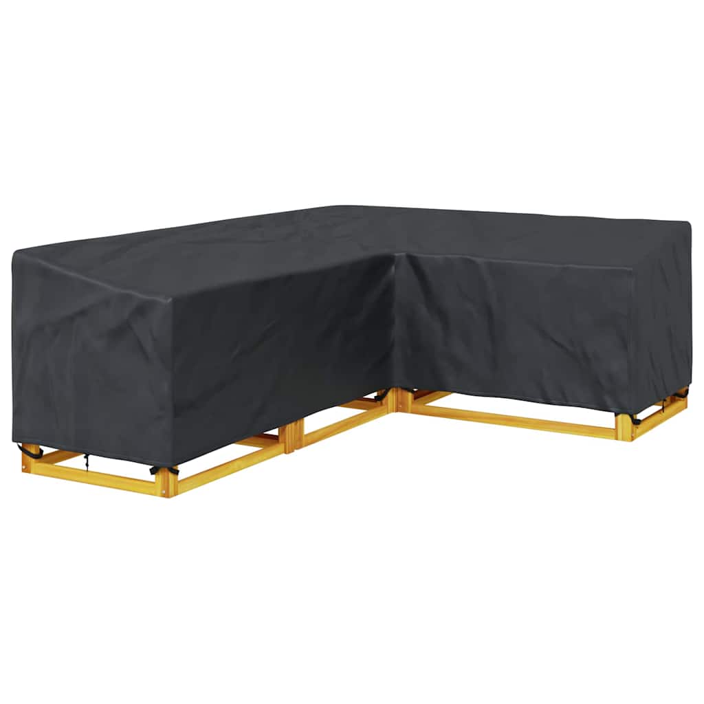 Hoes voor tuinmeubelen Zwart 260 x 210 x 80 cm 210D Oxford Stof