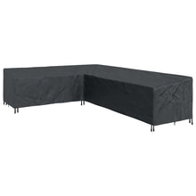 Hoes voor tuinmeubelen Zwart 330 x 255 x 80 cm 210D Oxford Stof
