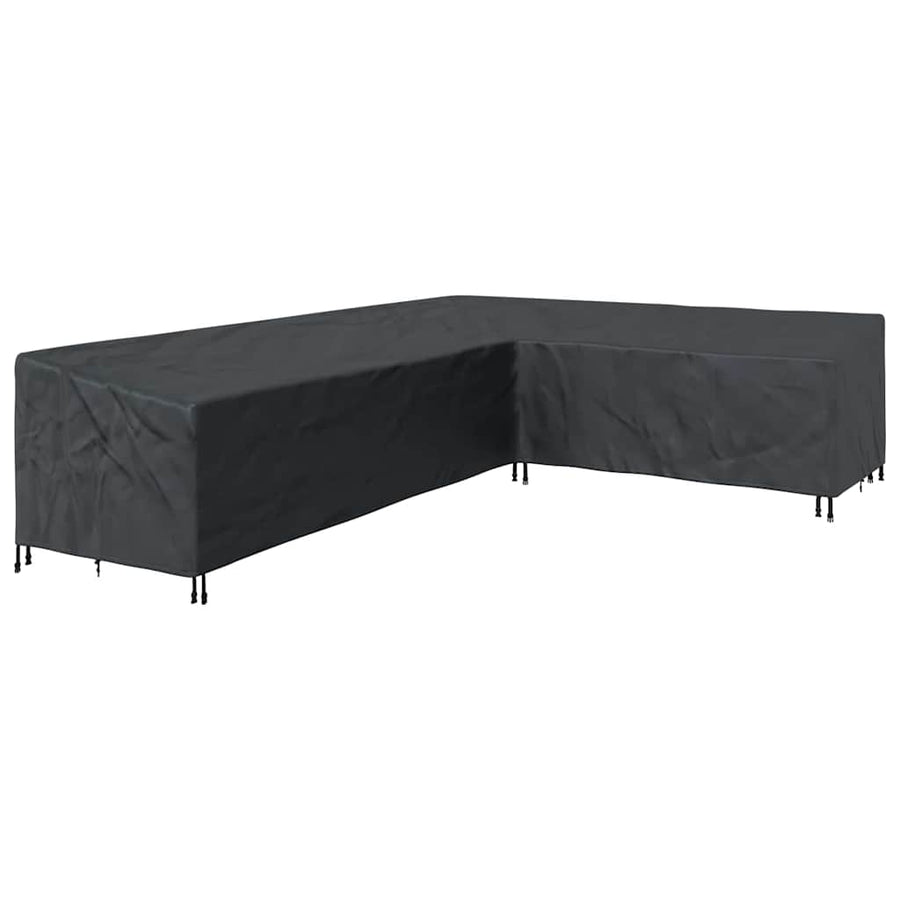 Hoes voor tuinmeubelen Zwart 355 x 275 x 80 cm 210D Oxford Stof