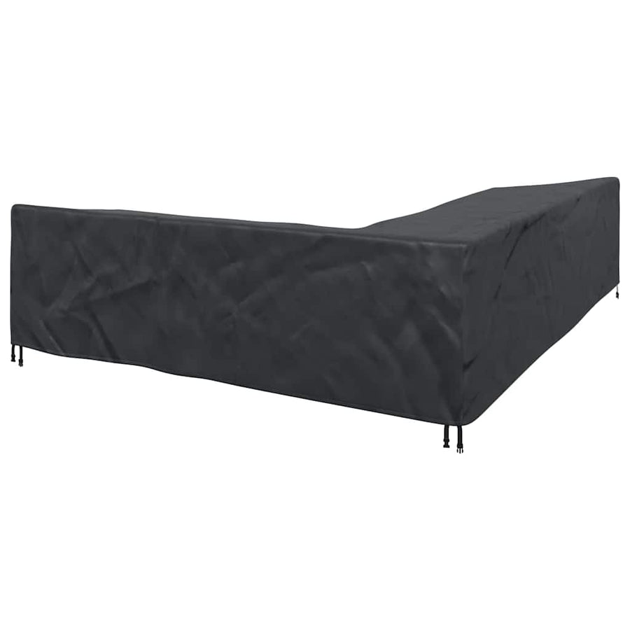 Hoes voor tuinmeubelen Zwart 355 x 275 x 80 cm 210D Oxford Stof