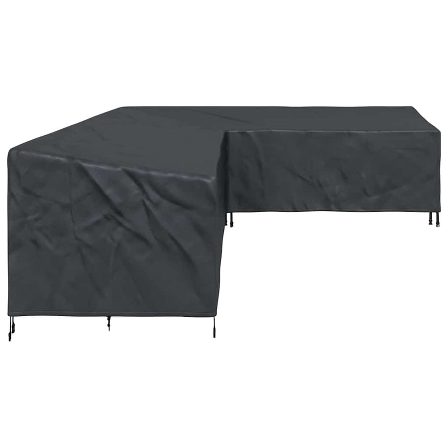 Hoes voor tuinmeubelen Zwart 355 x 275 x 80 cm 210D Oxford Stof