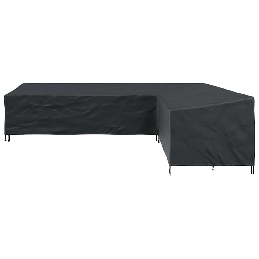 Hoes voor tuinmeubelen Zwart 355 x 275 x 80 cm 600D Oxford Stof