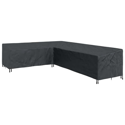 Hoes voor tuinmeubelen Zwart 355 x 275 x 80 cm 420D Oxford Stof