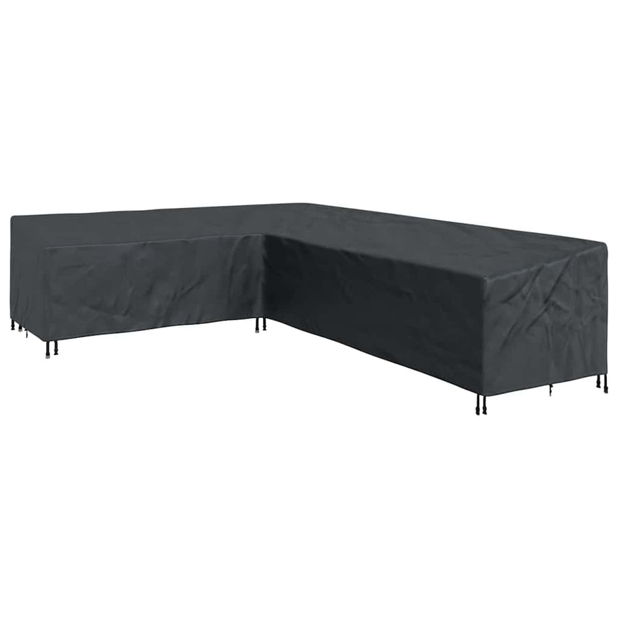 Hoes voor tuinmeubelen Zwart 355 x 275 x 80 cm 420D Oxford Stof
