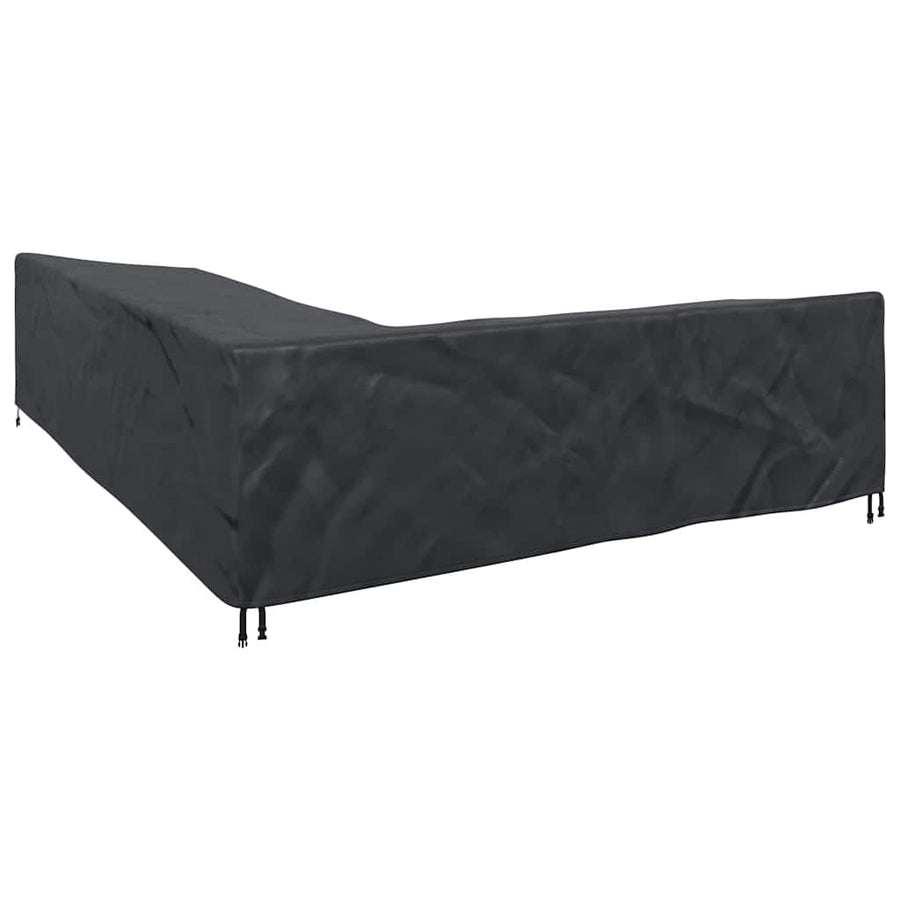 Hoes voor tuinmeubelen Zwart 355 x 275 x 80 cm 420D Oxford Stof