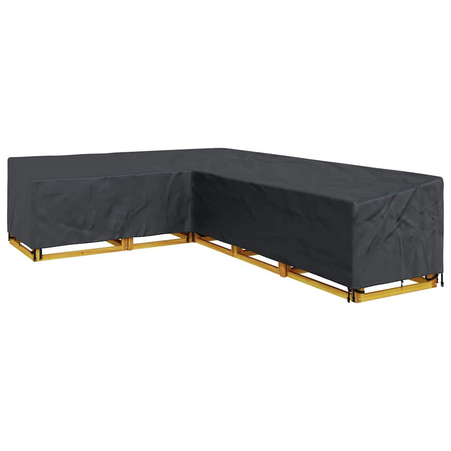 Hoes voor tuinmeubelen Zwart 355 x 275 x 80 cm 420D Oxford Stof