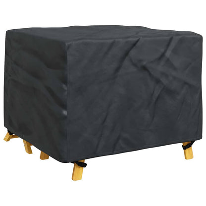Hoes voor tuinmeubelen Zwart 113 x 113 x 73 cm 210D