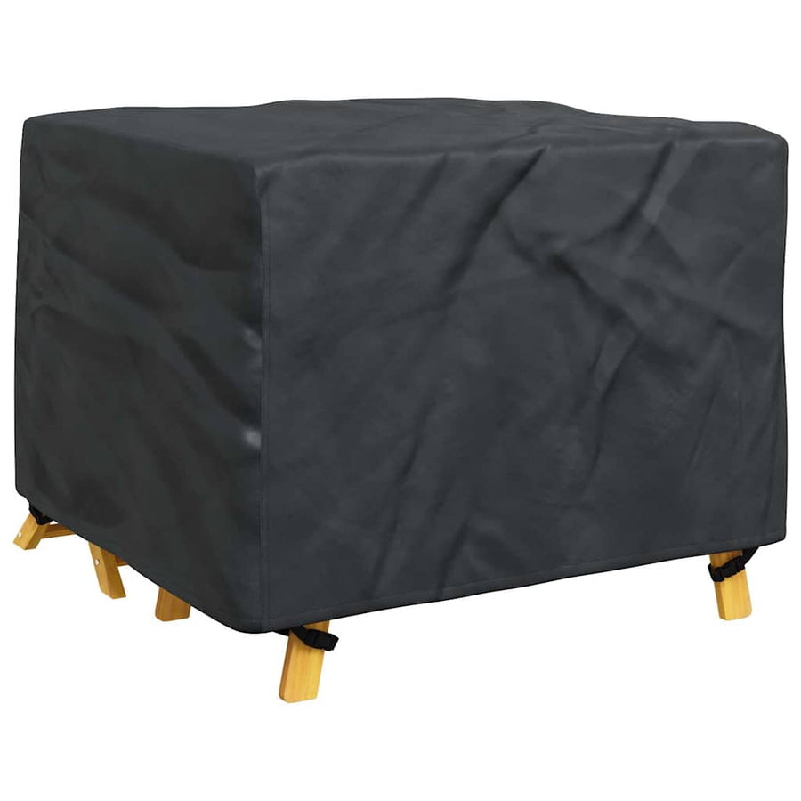 Hoes voor tuinmeubelen Zwart 113 x 113 x 73 cm 210D