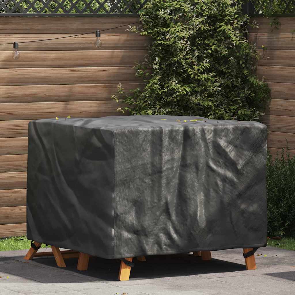 Hoes voor tuinmeubelen Zwart 113 x 113 x 73 cm 420D