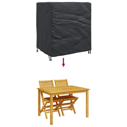 Hoes voor tuinmeubelen Zwart 116 x 100 x 120 cm 600D