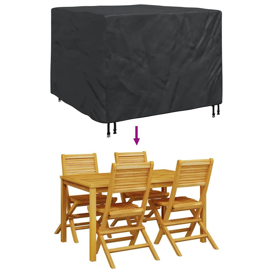 Buitenmeubelhoes Zwart 125 x 125 x 74 cm 210D stof