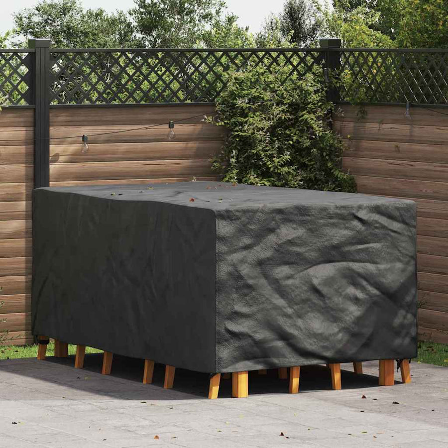 Hoes voor tuinmeubelen Zwart 143 x 225 x 90 cm 210D