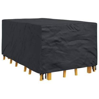 Hoes voor tuinmeubelen Zwart 143 x 225 x 90 cm 420D
