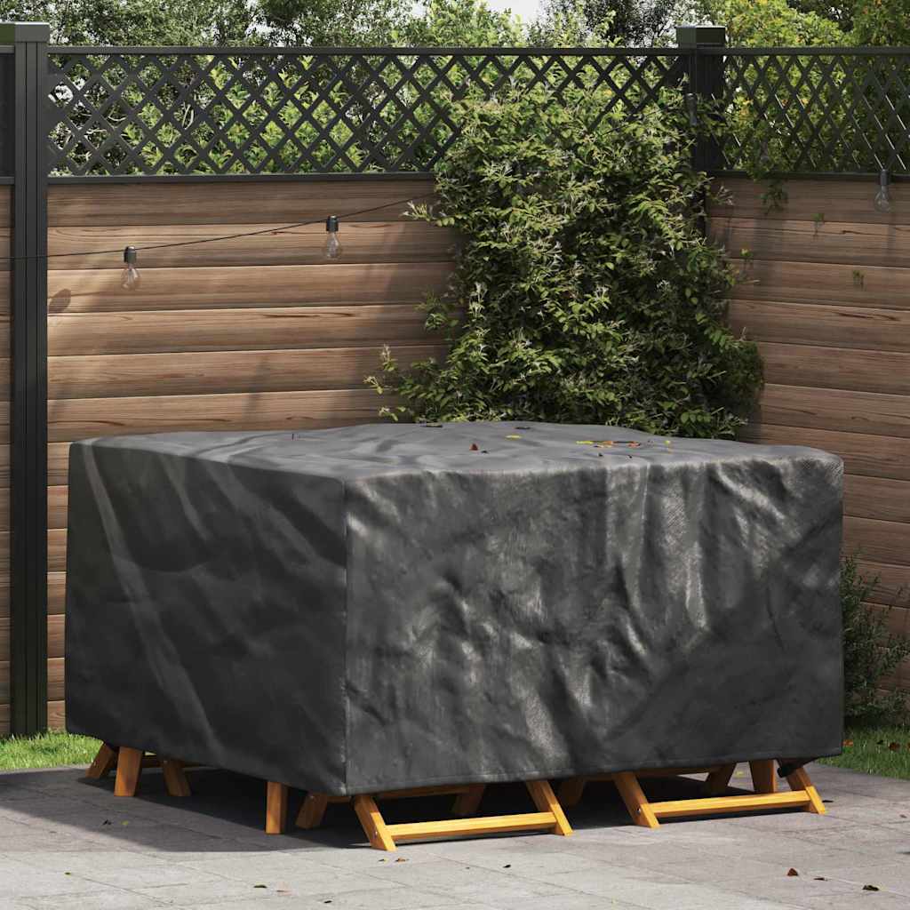 Hoes voor tuinmeubelen Zwart 150 x 150 x 75 cm 600D