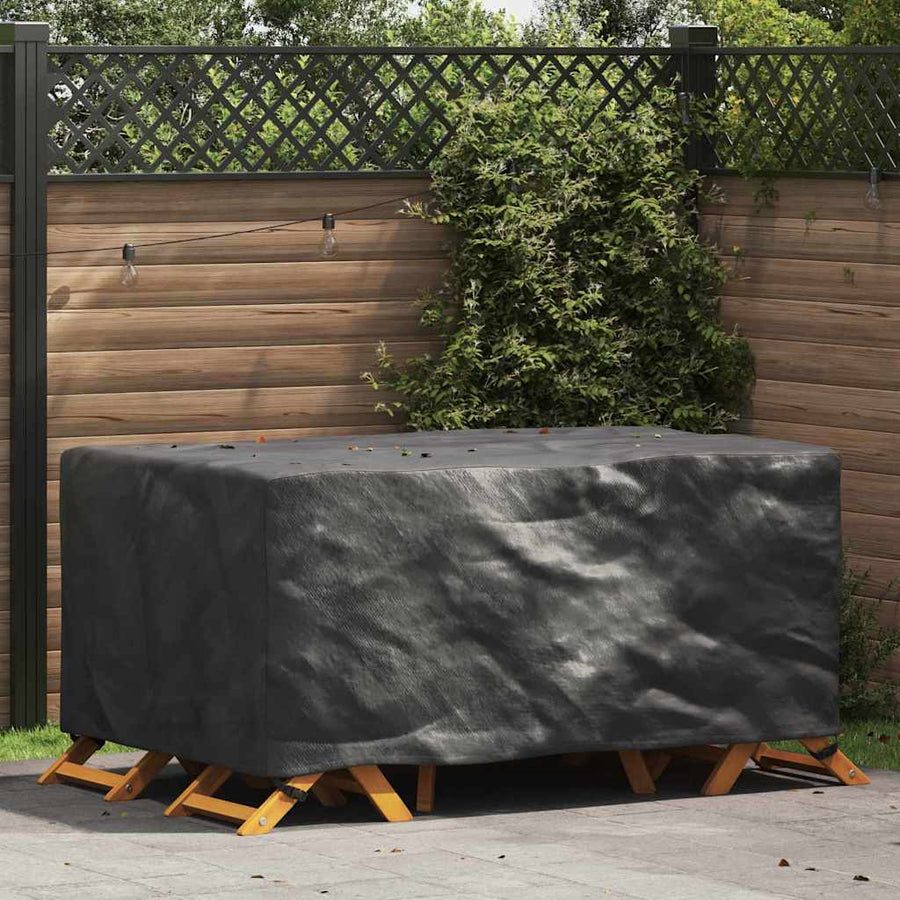 Hoes voor tuinmeubelen Zwart 172 x 113 x 73 cm 210D