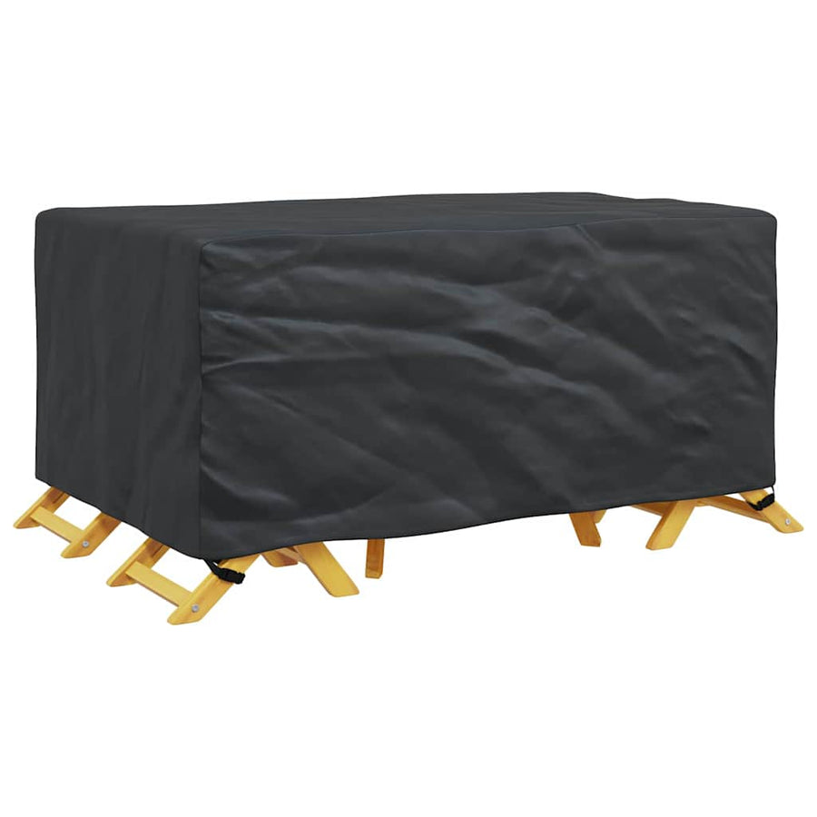 Hoes voor tuinmeubelen Zwart 172 x 113 x 73 cm 210D