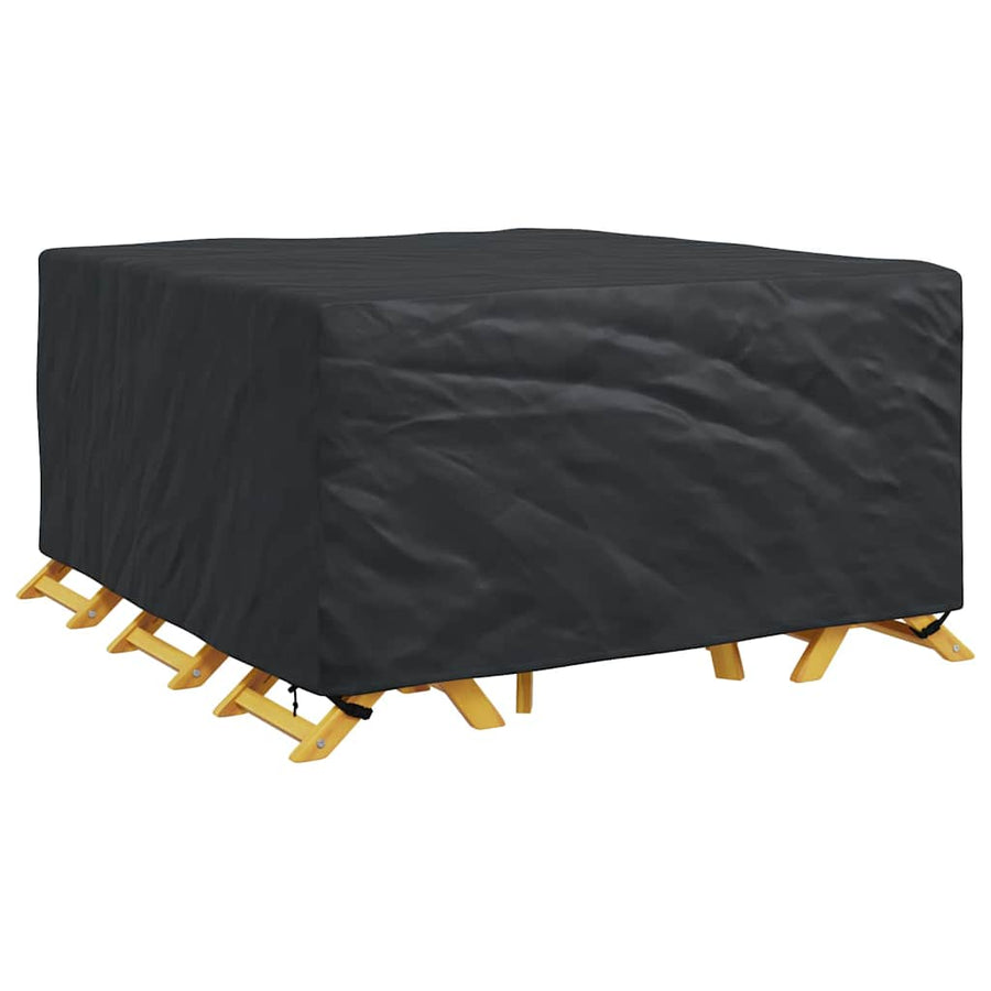 Hoes voor tuinmeubelen Zwart 180 x 190 x 85 cm 210D