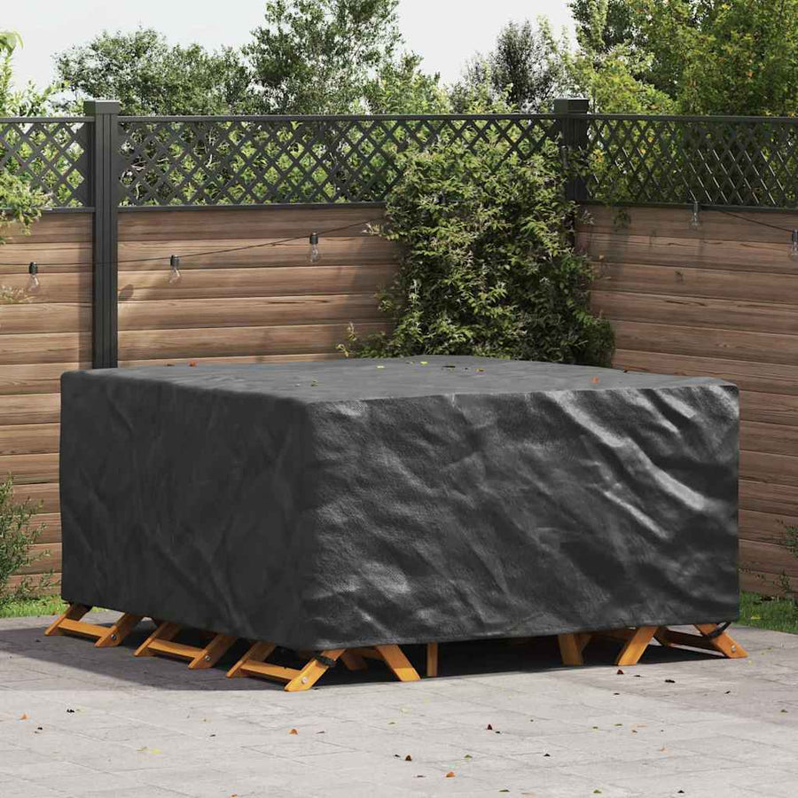 Hoes voor tuinmeubelen Zwart 180 x 190 x 85 cm 420D