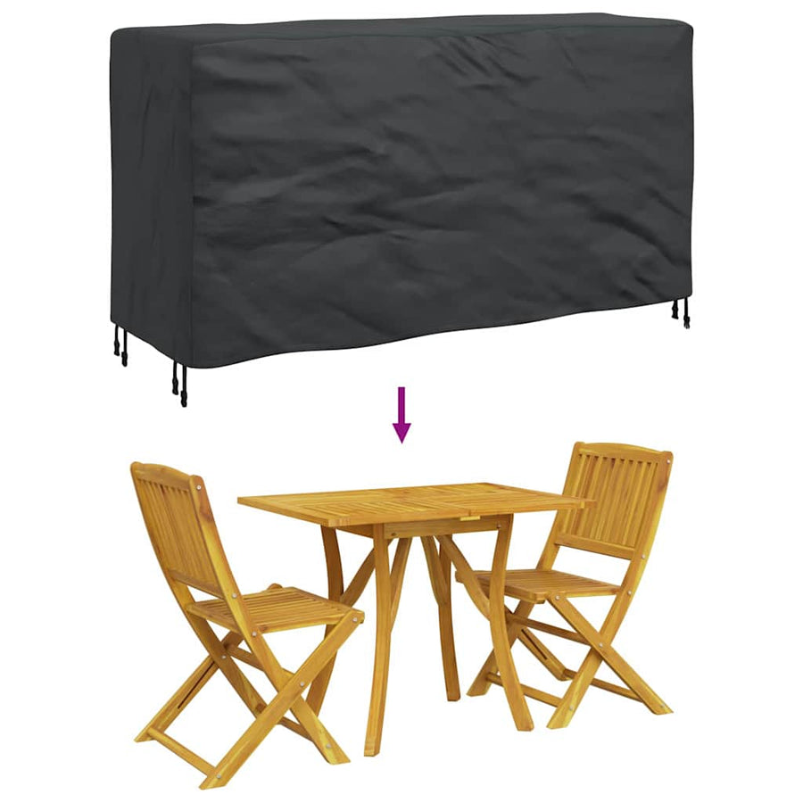 Hoes voor tuinmeubelen Zwart 180 x 70 x 90 cm 210D