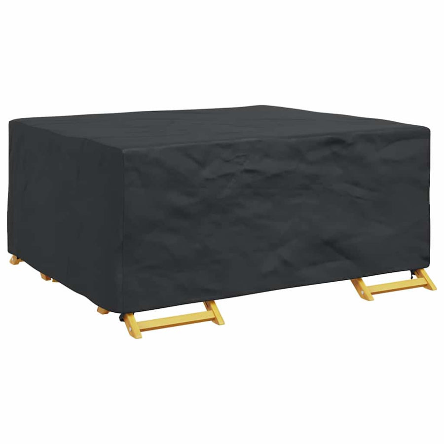 Hoes voor tuinmeubelen Zwart 200 x 160 x 70 cm 210D