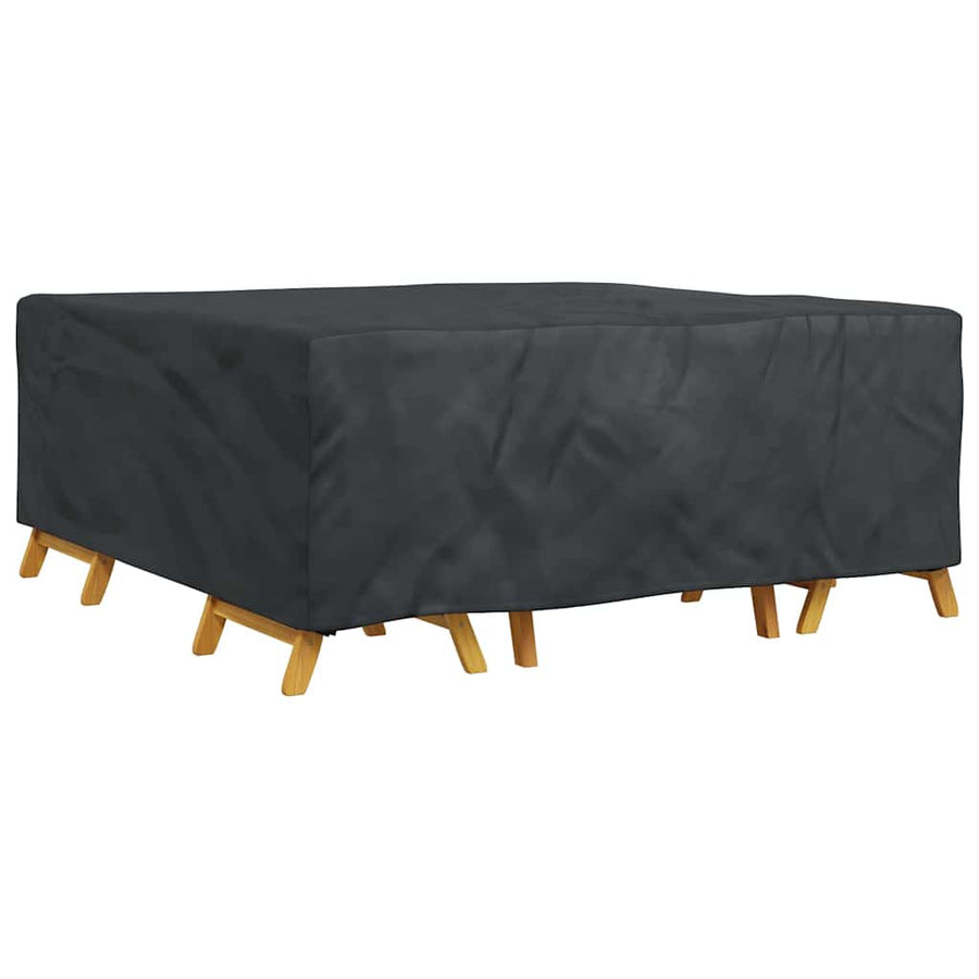 Hoes voor tuinmeubelen Zwart 200 x 200 x 90 cm 210D