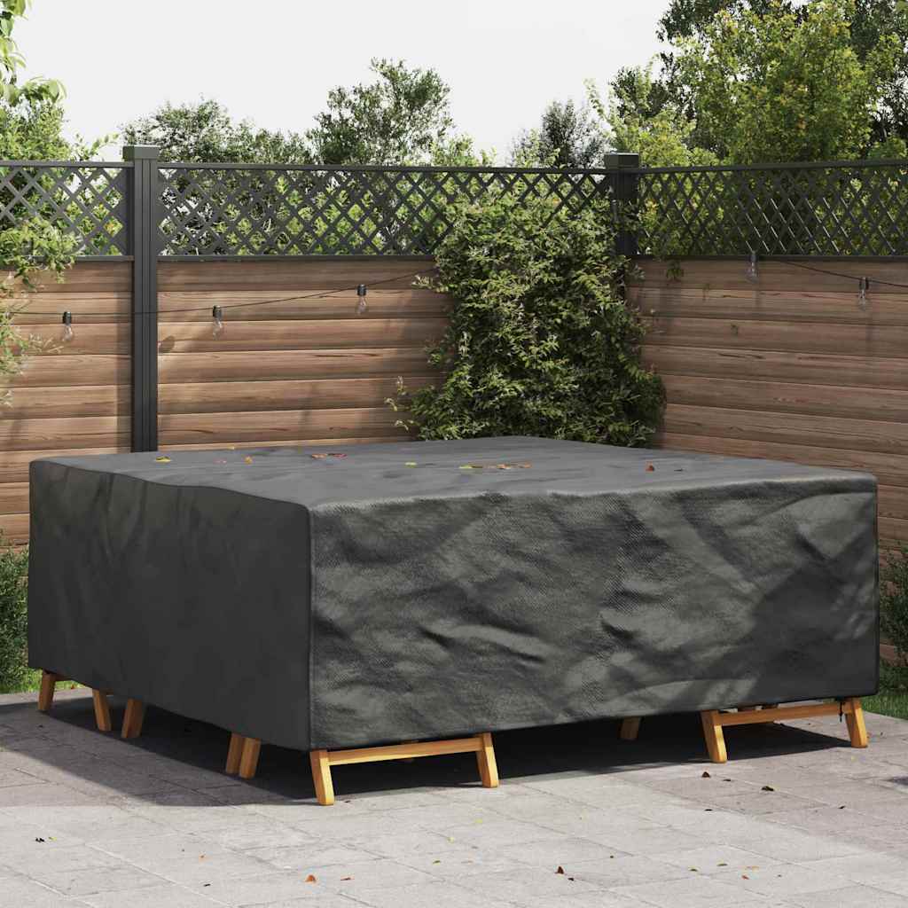 Hoes voor tuinmeubelen Zwart 200 x 200 x 90 cm 600D