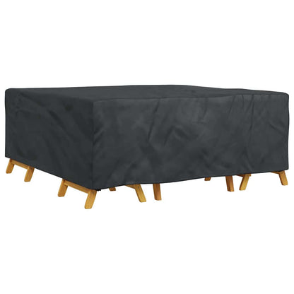 Hoes voor tuinmeubelen Zwart 200 x 200 x 90 cm 600D