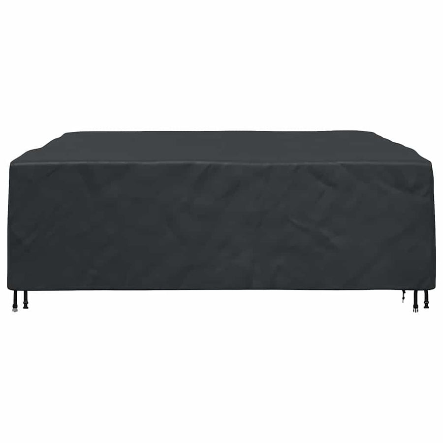 Hoes voor tuinmeubelen Zwart 220 x 220 x 70 cm 210D