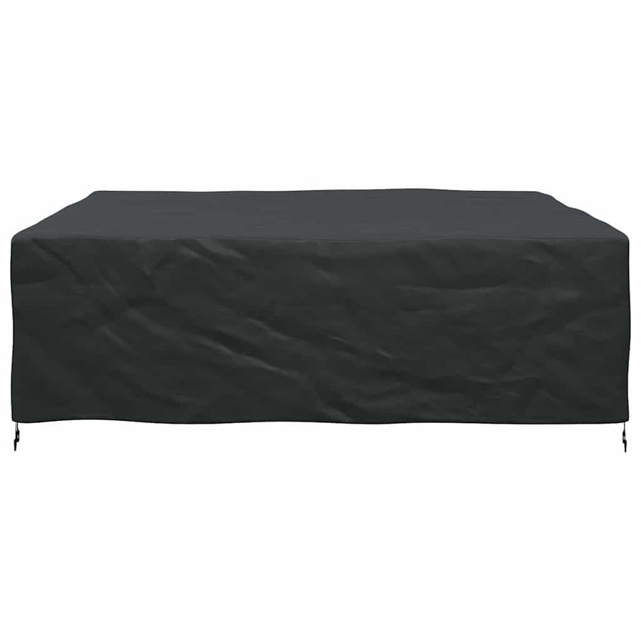 Hoes voor tuinmeubelen Zwart 220 x 220 x 70 cm 210D
