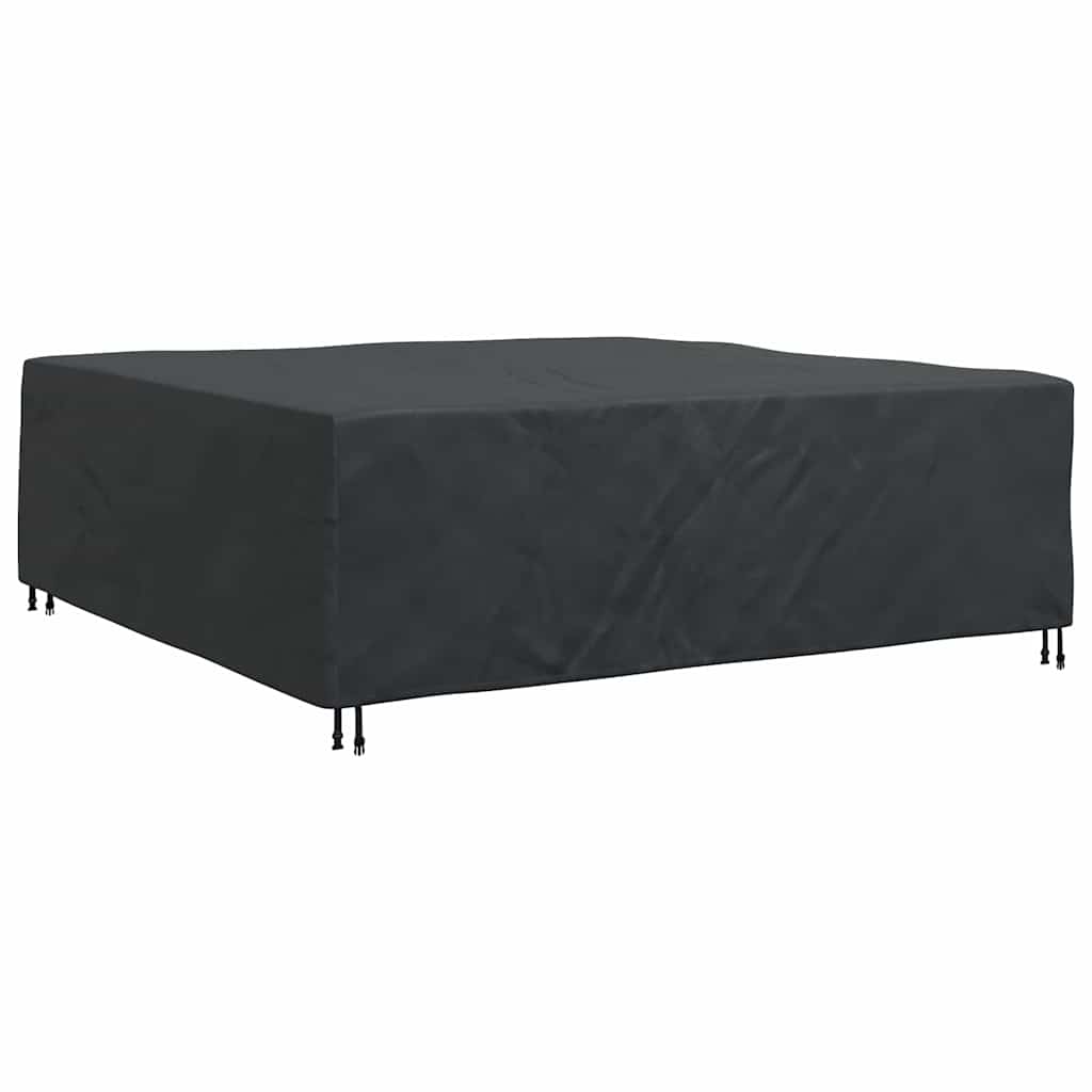 Hoes voor tuinmeubelen Zwart 220 x 220 x 70 cm 600D