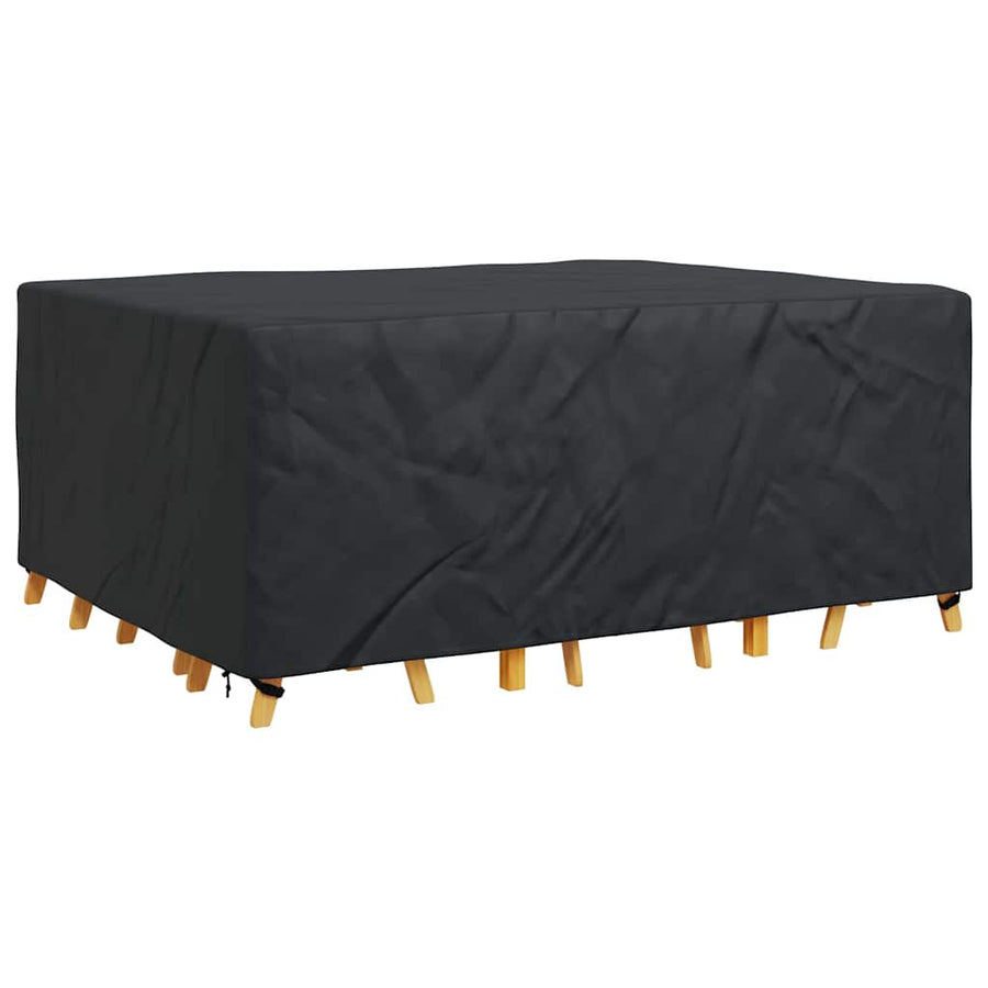 Hoes voor tuinmeubelen Zwart 220 x 190 x 85 cm 210D