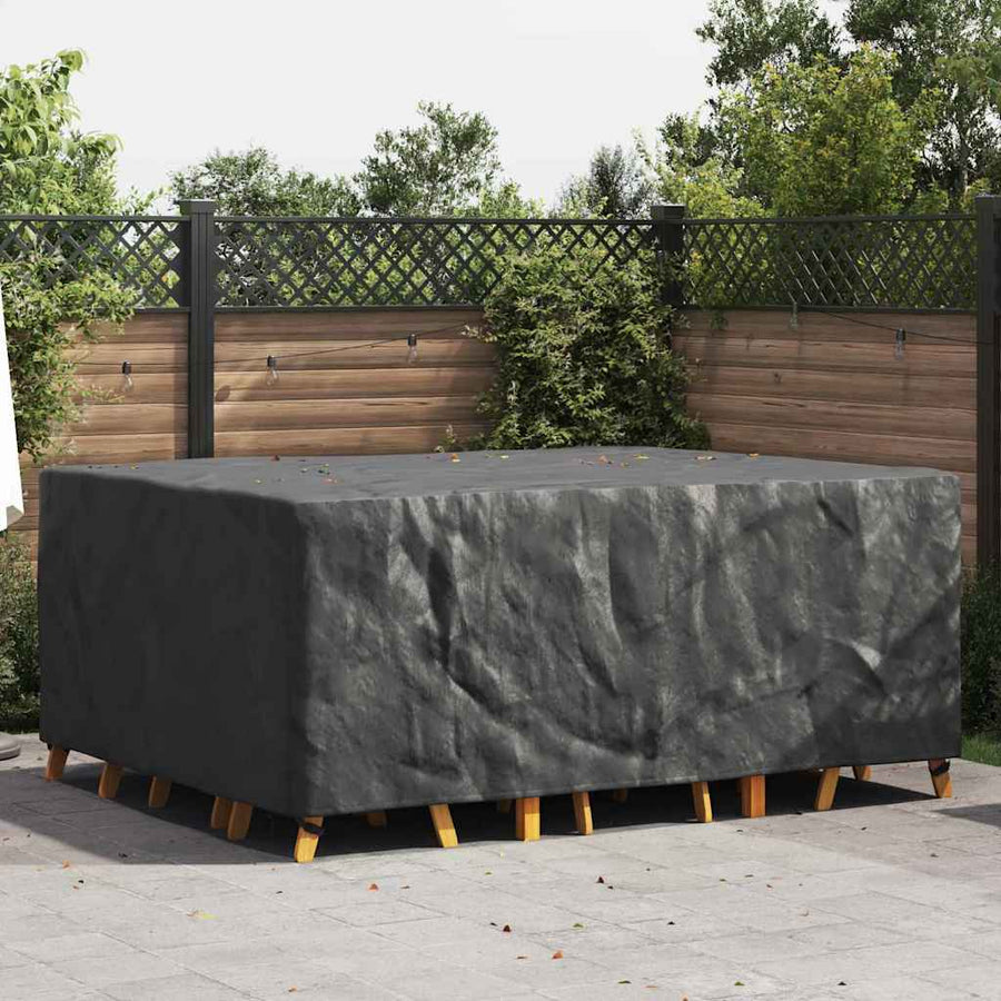 Hoes voor tuinmeubelen Zwart 220 x 190 x 85 cm 420D