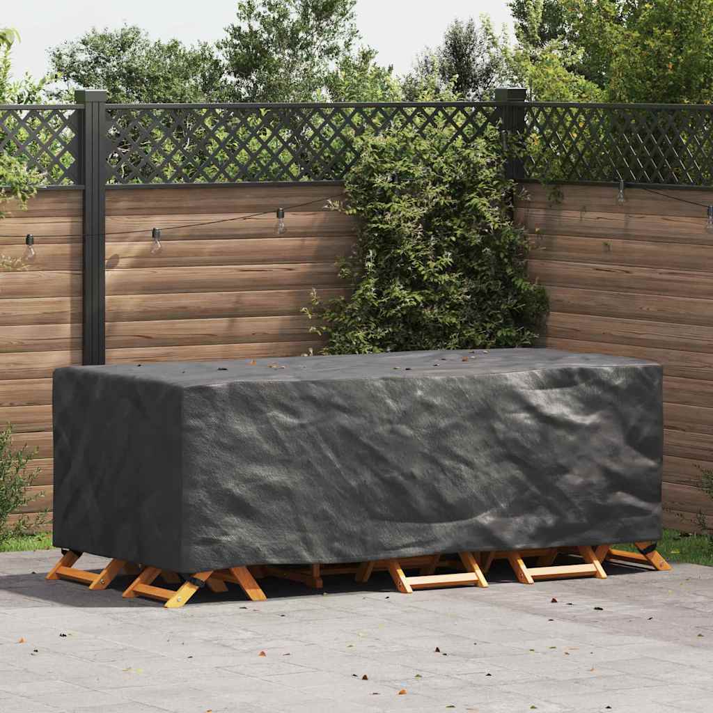 Hoes voor tuinmeubelen Zwart 229 x 113 x 73 cm 600D