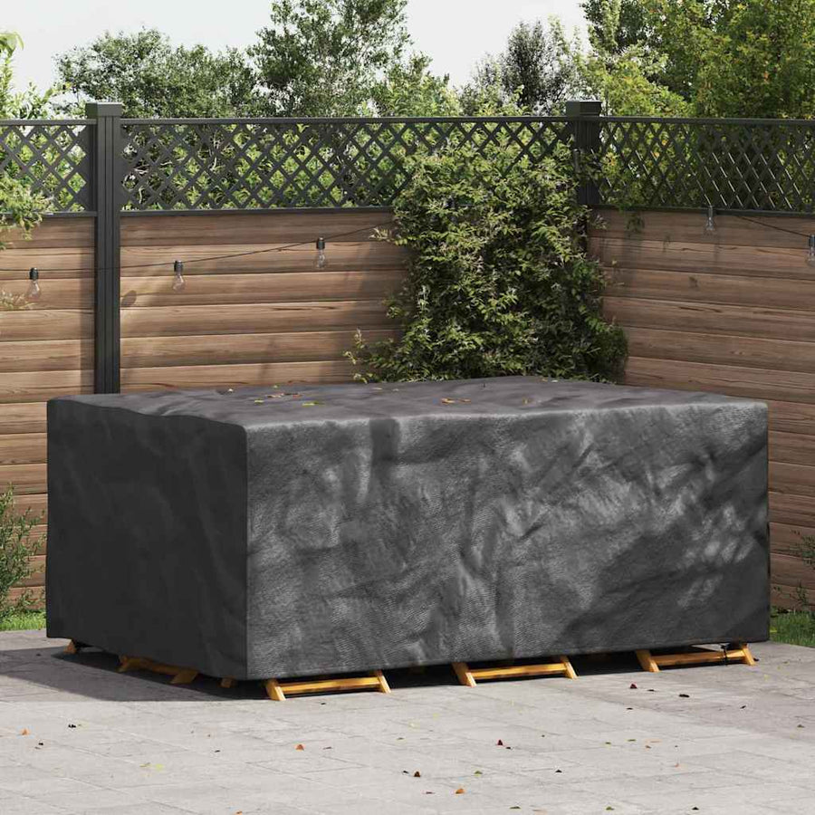 Hoes voor tuinmeubelen Zwart 230 x 165 x 80 cm 210D