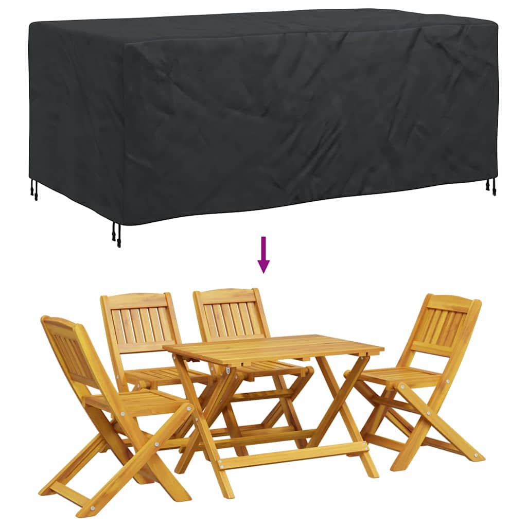 Hoes voor tuinmeubelen Zwart 240 x 140 x 90 cm 420D