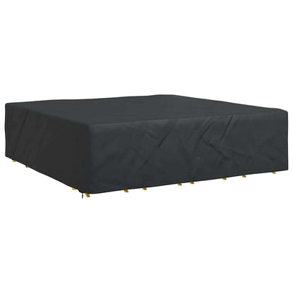 Hoes voor tuinmeubelen Zwart 260 x 260 x 70 cm 420D