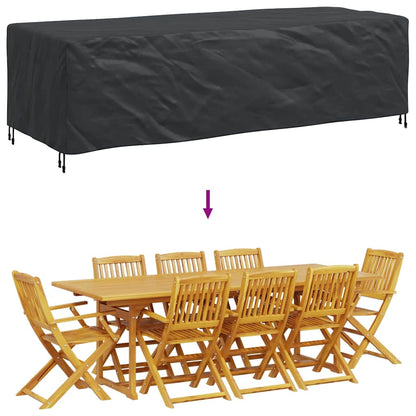 Hoes voor tuinmeubelen Zwart 270 x 110 x 70 cm 210D