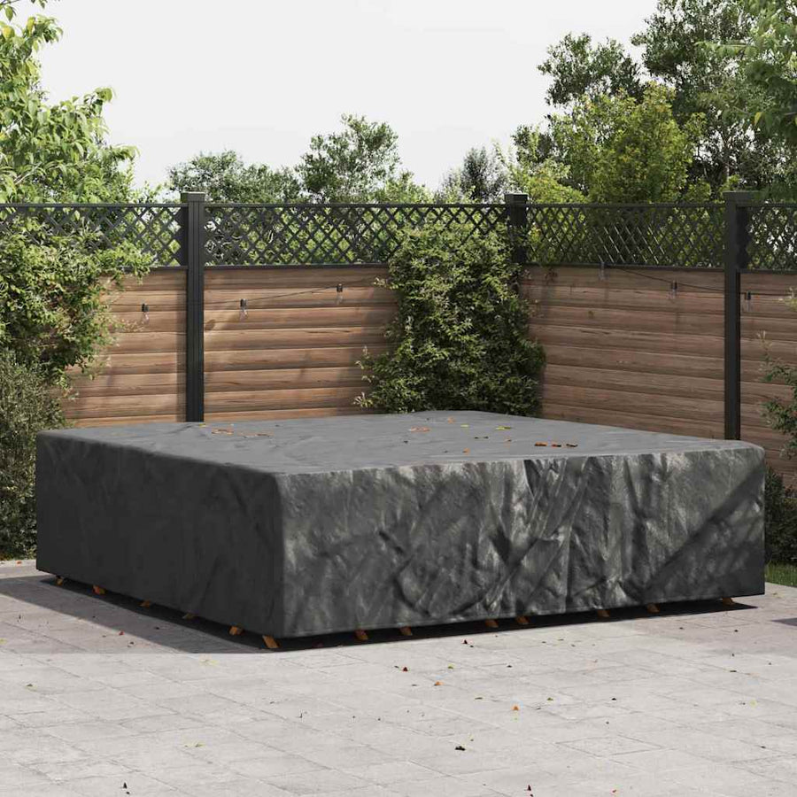 Hoes voor tuinmeubelen Zwart 275 x 275 x 70 cm 210D